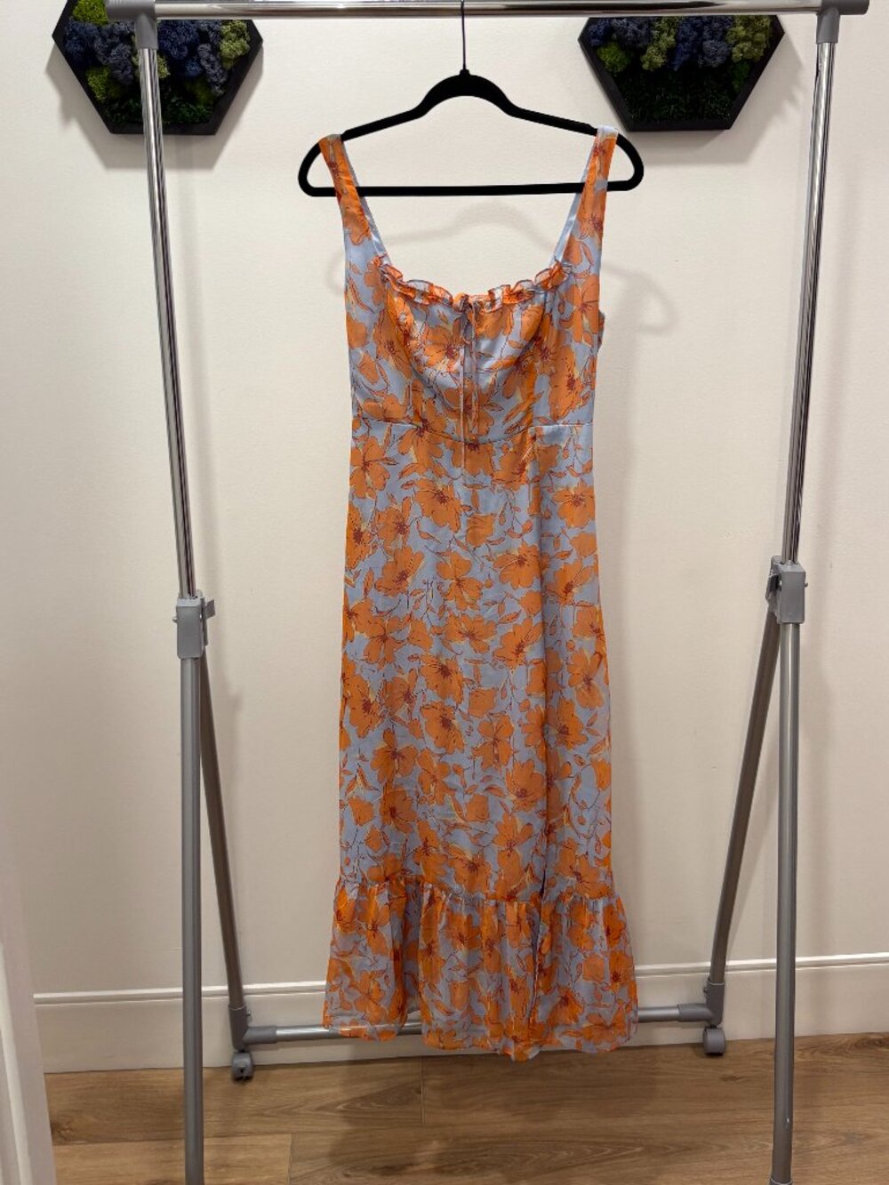Blue Floral Maxi Dress
